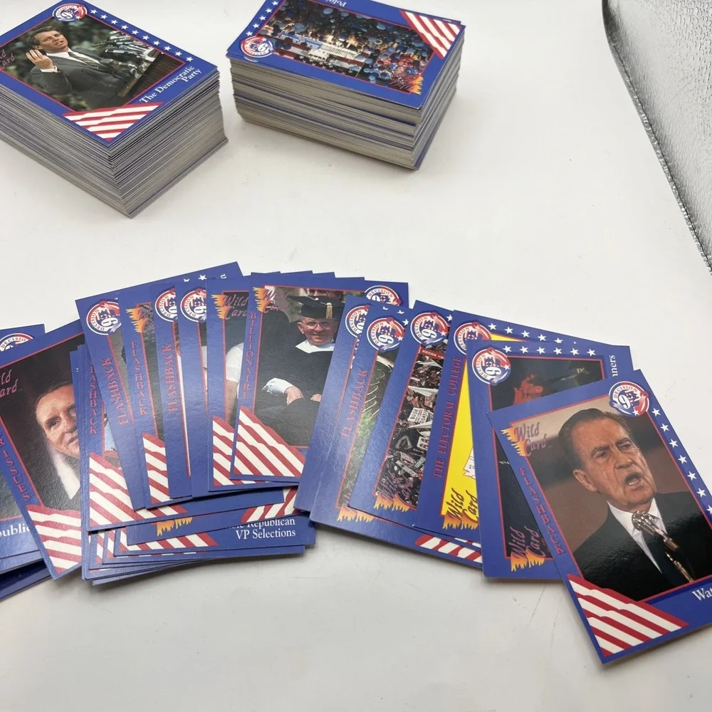 1992 Wild Card Decision '92 Political Trading Cards Huge Lot of 242 Clinton Bush